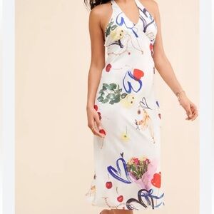 Urban outfitters Everleigh Halter Midi Dress